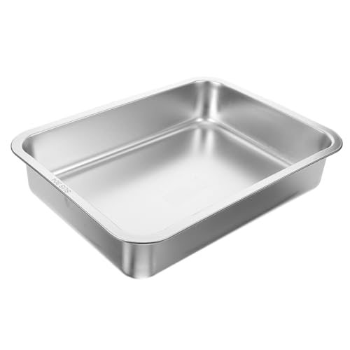 VILLFUL Stainless Steel Katzenklo Für Kleine Und Mittelgroße Katzen Offene Magnetfreie Katzentoilette Mit Großem Platz Für Komfort Und Einfache Reinigung VILLFUL Stainless Steel Katzenklo Für Kleine Und Mittelgroße Katzen Offene Magnetfreie Katzentoilette Mit Großem Platz Für Komfort Und Einfache Reinigung von VILLFUL