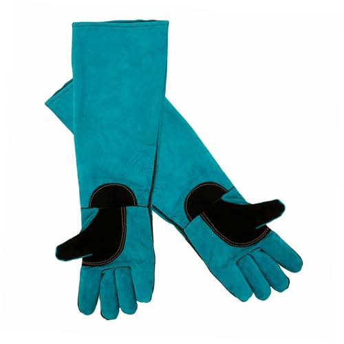 VILLFUL Bissfeste Handschuhe Für Hunde Und Katzen Verdickte Lederhandschuhe Kratzfeste Tierhandschuhe Zum Schutz Vor Bissen Und Kratzern Einsetzbar Für Umgang Mit Tieren von VILLFUL