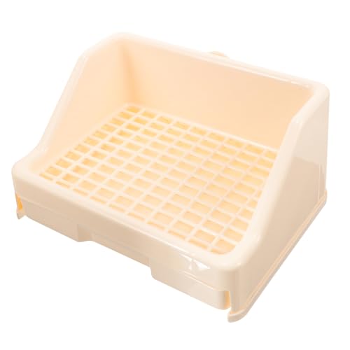 VILLFUL Toilette aus Design für Kleine Haustiere zu Reinigende und Spritzwassergeschützte Katzentoilette für Käfige und Wohnung Ivorfarben VILLFUL Toilette aus Design für Kleine Haustiere zu Reinigende und Spritzwassergeschützte Katzentoilette für Käfige und Wohnung Ivorfarben von VILLFUL