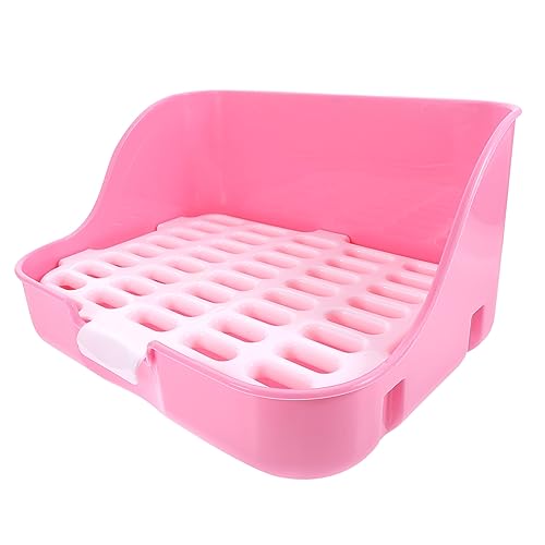 VILLFUL Toilette für Kleintiere Große Wiederverwendbare Katzentoilette für Meerschweinchen und Hamster mit Abnehmbarer Unterteilung von VILLFUL