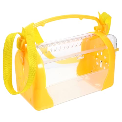 VILLFUL Tragbarer Hamsterkäfig aus Stabilem Kunststoff mit Wasserflasche und Futternapf Kompakt Leicht für Outdoor Reisen und Kleine Nagetiere Wie Hamster und Mäuse von VILLFUL