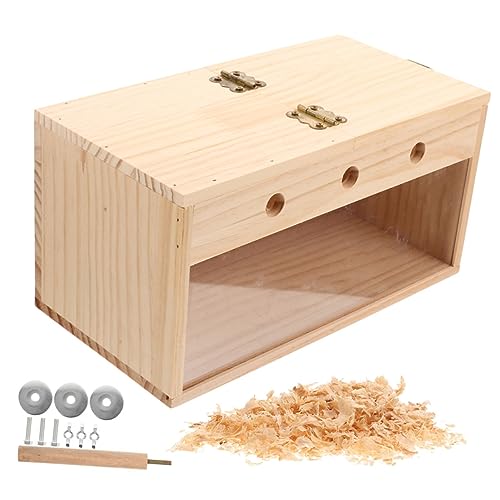 VILLFUL Nistkasten Aus Holz Für Vögel Vogelhaus Als Garten Und Hinterhofdeko Sittichnest Mit Hohlkreisdesign Für Fütterung Platzierbar Und Langlebig VILLFUL Nistkasten Aus Holz Für Vögel Vogelhaus Als Garten Und Hinterhofdeko Sittichnest Mit Hohlkreisdesign Für Fütterung Platzierbar Und Langlebig von VILLFUL