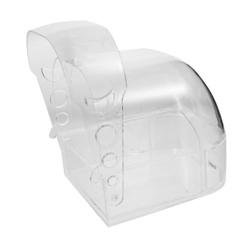 VILLFUL Transparente Vogelbadewanne mit Schublade für Wellensittiche und Nymphensittiche Hängende für Käfig Sicherer Badeplatz für Papageien und Kleine Ziervögel Langlebig und Kompakt von VILLFUL