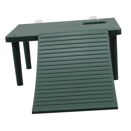 VILLFUL Turtle Basking Platform mit Saugnäpfen Aquarienrampe für Schildkröten Kreative Schwimmende Stabiler Unterschlupf für Terrarien und Wasserschildkröten Fördert Aktivität von VILLFUL