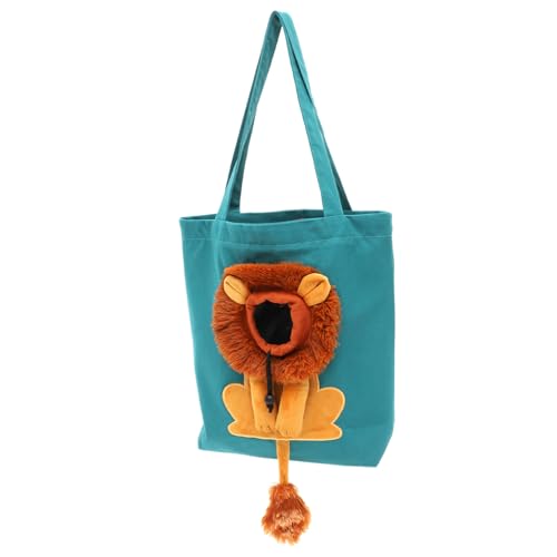 VILLFUL Haustier-Tragetasche mit Löwenmuster Reisetasche für Katzen und Hunde strapazierfähiges Canvas von VILLFUL