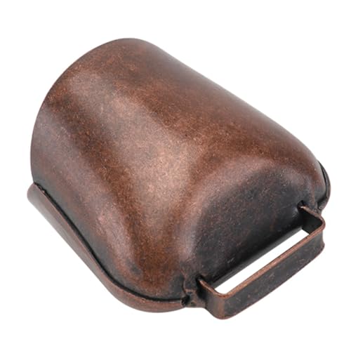 VILLFUL Eisenglocke Für Tiere Wanderglocke Mit Kuh-Design Laute Glocke Für Halsband Robuste Kuhglocke Kleine Glocke Als Krachmacher von VILLFUL