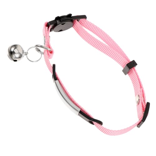 VILLFUL Verstellbares Katzenhalsband mit Glocke und Gravierbarem Namensschild Bequemes und Leichtes für und Kleine Hunde zur Vorbeugung von Verlust Rosa S VILLFUL Verstellbares Katzenhalsband mit Glocke und Gravierbarem Namensschild Bequemes und Leichtes für und Kleine Hunde zur Vorbeugung von Verlust Rosa S von VILLFUL