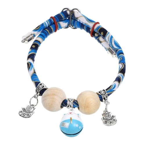 VILLFUL Verstellbares Katzenhalsband mit Glöckchen und Sicherheitsverschluss Kleines Kitten aus Baumwollseil Abnehmbar Stilvoller Katzentassel Geeignet für Kleine und Kätzchen von VILLFUL