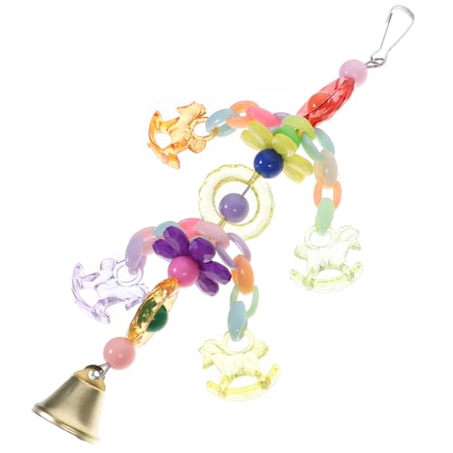 VILLFUL Parrot Spielzeug Mit Glockenperlen Buntes Hängespielzeug Für Papageien Nymphensittiche Und Andere Kleine Vögel Sicheres Kauspielzeug Für Spaß Und Bewegung Perfektes Spielzeug VILLFUL Parrot Spielzeug Mit Glockenperlen Buntes Hängespielzeug Für Papageien Nymphensittiche Und Andere Kleine Vögel Sicheres Kauspielzeug Für Spaß Und Bewegung Perfektes Spielzeug von VILLFUL