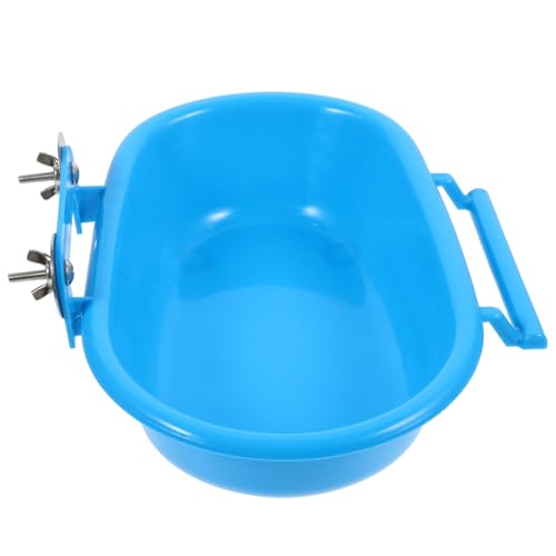 VILLFUL Papageienbadewanne für Käfig Praktische Vogelbadewanne aus PP Hängende Vogelbadewanne für Sittiche und Vögel Kompaktes Design Multifunktional und Leicht von VILLFUL