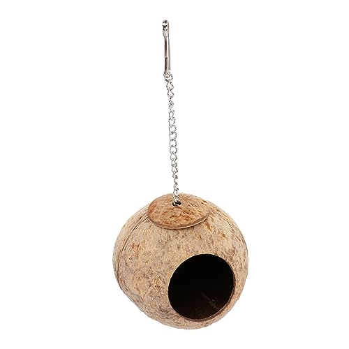 VILLFUL Kokosnuss-Vogelhaus-Nest für Sittiche Wellensittiche Nistkästen Vogelhäuschen für Haustiere zufälliger Stil VILLFUL Kokosnuss-Vogelhaus-Nest für Sittiche Wellensittiche Nistkästen Vogelhäuschen für Haustiere zufälliger Stil von VILLFUL