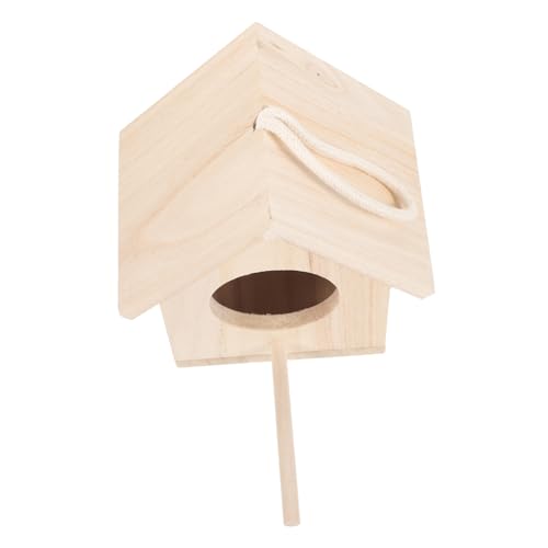 VILLFUL Vogelnest Aus Holz, Kleines Sittichnest, Vogelzuchtzubehör, Sittich Vogelhaus, Vogelzucht, Holznest, Nester Für Sittiche, Holzsittichnest, Gartenvogelhaus, Haustiervogelnest VILLFUL Vogelnest Aus Holz, Kleines Sittichnest, Vogelzuchtzubehör, Sittich Vogelhaus, Vogelzucht, Holznest, Nester Für Sittiche, Holzsittichnest, Gartenvogelhaus, Haustiervogelnest von VILLFUL