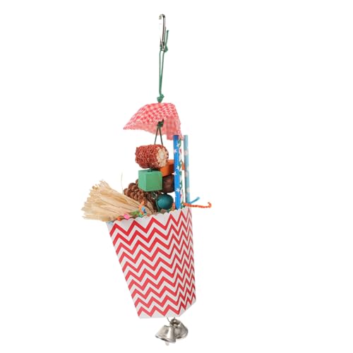 VILLFUL Vogelfutterspielzeug Zum Aufhängen Papageienkäfig-Spielzeug Vogel-schredderspielzeug Sicher Einfach Zu Verwendendes Vogelspielzeug VILLFUL Vogelfutterspielzeug Zum Aufhängen Papageienkäfig-Spielzeug Vogel-schredderspielzeug Sicher Einfach Zu Verwendendes Vogelspielzeug von VILLFUL