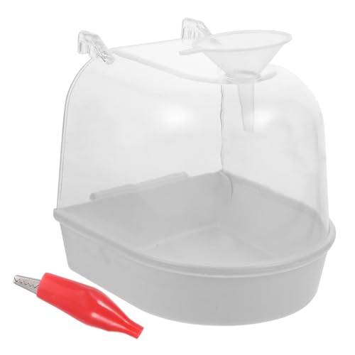 VILLFUL Vogelbadewanne Für Kleine Vögel Wasserschale Mit Trichter Sicher Und Leicht Perfektes Zubehör Für Wellensittiche Und Papageien Für Baden Im Käfig Weiß Praktisches Design VILLFUL Vogelbadewanne Für Kleine Vögel Wasserschale Mit Trichter Sicher Und Leicht Perfektes Zubehör Für Wellensittiche Und Papageien Für Baden Im Käfig Weiß Praktisches Design von VILLFUL
