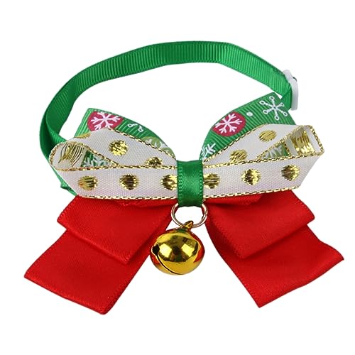 VILLFUL Weihnachts-haustierhalsband Mit Glöckchen Verstellbares Katzenhalsband Weihnachts-hundehalsband von VILLFUL