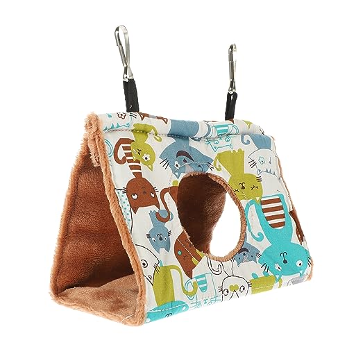 VILLFUL Vogel Hängematte Für Winter Warmes Vogelhaus Für Papageien Und Sittiche Abnehmbarer Schlafplatz Und Spielzeug Für Kleine Vögel Im Innenbereich von VILLFUL