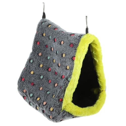 VILLFUL Kleintierhängematte Vogelnest Schlafbett Für Haustierkäfige Hängematten Für Kleine Haustiere Vogelhängematte Wintervogelnest Papageienhängematte Praktisches Vogelhaus von VILLFUL