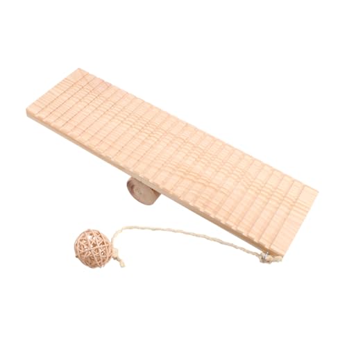 VILLFUL Kreatives Hamster Kauspielzeug Aus Holz Wippe Und Balancetisch Für Haustiere Lustiges Spielzeug Balance Und Bewegung Für Kleine Nager Wie Hamster Und Meerschweinchen von VILLFUL
