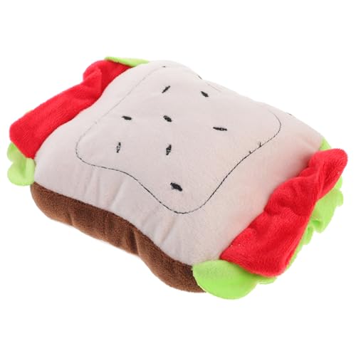 VILLFUL Zahnpflege Interaktives Plüschtier Sandwich Form Unzerstörbares Kauspielzeug für Welpen und Fördert Aktivität für Indoor und Outdoor VILLFUL Zahnpflege Interaktives Plüschtier Sandwich Form Unzerstörbares Kauspielzeug für Welpen und Fördert Aktivität für Indoor und Outdoor von VILLFUL