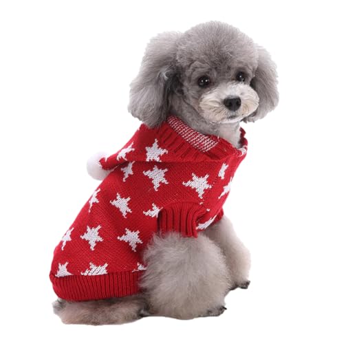 VILLFUL hundepullover hundepulli Hunde Pulli Haustierbekleidung warmes Hundekostüm Hund Weihnachtstuch Weihnachtspullover Haustierzubehör Weihnachtskleidung für Haustiere Weihnachten von VILLFUL