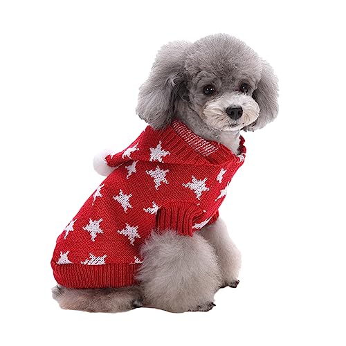 VILLFUL Gestrickter Pullover Für Haustiere Winter Hundemantel Haustier Hund Hundekleidung von VILLFUL