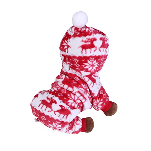 VILLFUL Weihnachtlicher Overall Aus Flanell Für Hunde Bequemes Partykostüm Mit Hirschmotiv Fotos VILLFUL Weihnachtlicher Overall Aus Flanell Für Hunde Bequemes Partykostüm Mit Hirschmotiv Fotos von VILLFUL