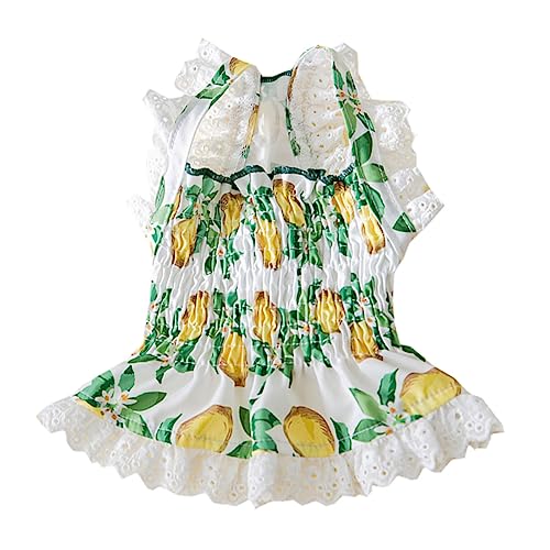 VILLFUL Sommerkleidung Für Hunde Dekoratives Welpenkleid Bezauberndes Hundekleid Katzenbedarf Waschbare Haustierkleidung von VILLFUL