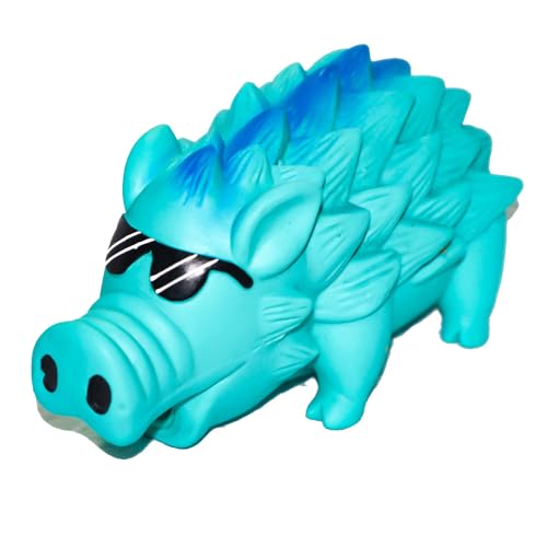 VIMIGOO Spueaky Hundespielzeug aus Latex, Grunzendes Schwein, Geräusch, Quetschschwein-Spielzeug für Hunde, Schwein, Hundespielzeug, 20,3 cm, Igelblau VIMIGOO Spueaky Hundespielzeug aus Latex, Grunzendes Schwein, Geräusch, Quetschschwein-Spielzeug für Hunde, Schwein, Hundespielzeug, 20,3 cm, Igelblau von VIMIGOO