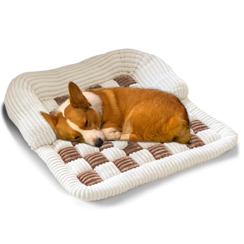 Großes Hundebett, Hundesofabezug, rutschfest, waschbar, orthopädisches Hundesofa, beruhigendes, quadratisches, gemütliches Hundebett, Sofa, Gittermuster, lustiges flauschiges Hundebett für große, Großes Hundebett, Hundesofabezug, rutschfest, waschbar, orthopädisches Hundesofa, beruhigendes, quadratisches, gemütliches Hundebett, Sofa, Gittermuster, lustiges flauschiges Hundebett für große, von VINGVO