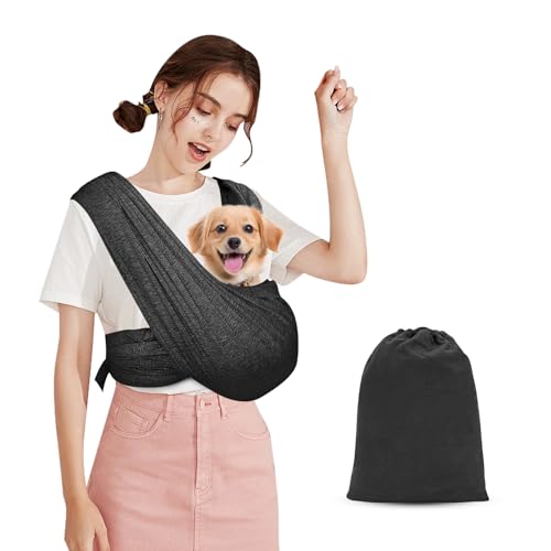 Hundetragetuch für kleine Hunde, Anti-Angst-Katzen-Welpen-Schlinge, Wickeltrage Brust, verstellbare Hunde-Geldbörsen-Tasche, freihändiger Haustierhalter für kleine Haustier-Reisen oder den täglichen Hundetragetuch für kleine Hunde, Anti-Angst-Katzen-Welpen-Schlinge, Wickeltrage Brust, verstellbare Hunde-Geldbörsen-Tasche, freihändiger Haustierhalter für kleine Haustier-Reisen oder den täglichen von VINGVO