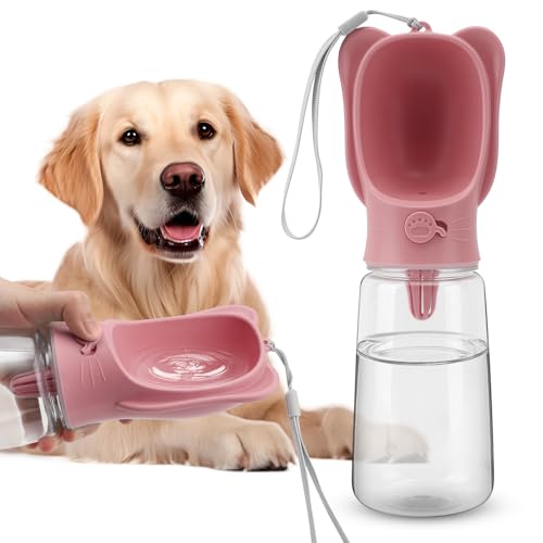 Tragbare Hunde-Wasserflasche mit Lebensmittelaufbewahrungsbehälter, auslaufsicher, Reise-Trinkwasserspender, Futterspender für Outdoor-Hundesachen, Zubehör für Katzen, Welpen, zum Spazierengehen von VINGVO