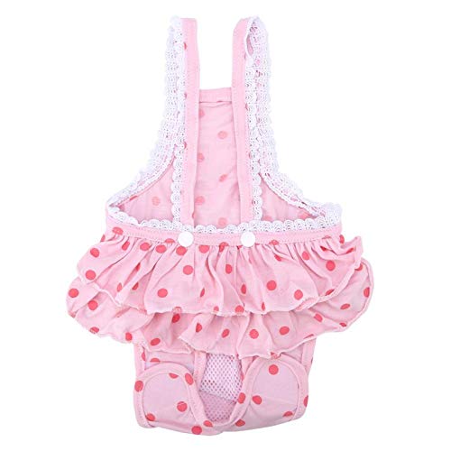 VINGVO Hund Hosenträger für Windeln weiblich ， Hund Windel Hosenträger ， Pink Dog Strumpf für Hunde Haustiere(pink, S) von VINGVO