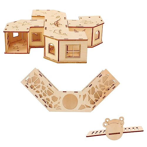 VINTORKY 1satz Hamster Tunnel Spielzeugset Labyrinth-röhre Für Kleintiere Teiliges Holzspielzeug Mit Versteck Und Kletterleiter Für Hamster Und Zwerghamster Bewegung Und Spaß VINTORKY 1satz Hamster Tunnel Spielzeugset Labyrinth-röhre Für Kleintiere Teiliges Holzspielzeug Mit Versteck Und Kletterleiter Für Hamster Und Zwerghamster Bewegung Und Spaß von VINTORKY
