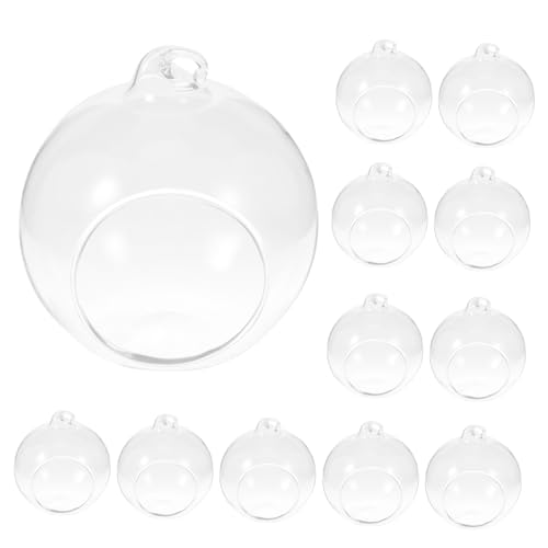 VINTORKY Sukkulenten-Terrarium 12er-Pack Mini-Glas Luftpflanzen-Landschaft Dekorative Glaskugeln Für Das Home Office von VINTORKY