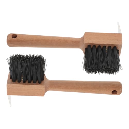 VINTORKY 2 Stück Hufbürste mit Holzgriff für Pferdepflege Multifunktionales Hufreinigungswerkzeug für Effektive Hufpflege und für Täglichen Gebrauch VINTORKY 2 Stück Hufbürste mit Holzgriff für Pferdepflege Multifunktionales Hufreinigungswerkzeug für Effektive Hufpflege und für Täglichen Gebrauch von VINTORKY