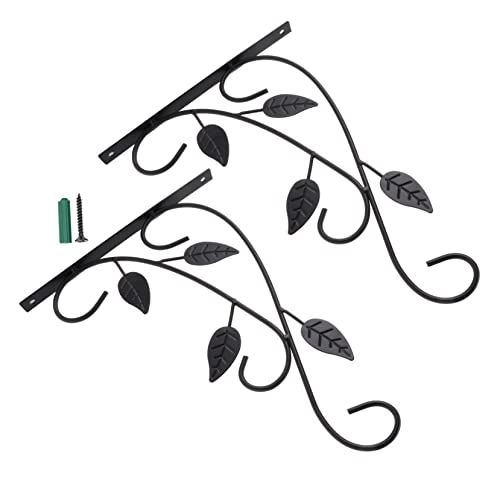 VINTORKY 2 Stück Eisen Pflanzenhaken Wandmontierte Blumenkorbhaken für Garten und Balkon Metall Hängehalterung für Blumentöpfe Vogelhäuschen und Windspiele Schwarz 21.5X30Cm VINTORKY 2 Stück Eisen Pflanzenhaken Wandmontierte Blumenkorbhaken für Garten und Balkon Metall Hängehalterung für Blumentöpfe Vogelhäuschen und Windspiele Schwarz 21.5X30Cm von VINTORKY