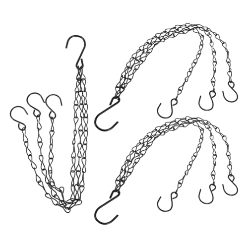 VINTORKY 3 Stück Teiliges Blumenampel Ketten Robuste Metallketten für Blumentöpfe und Pflanzer mit Haken für Garten Dekoration und Vogelhäuschen VINTORKY 3 Stück Teiliges Blumenampel Ketten Robuste Metallketten für Blumentöpfe und Pflanzer mit Haken für Garten Dekoration und Vogelhäuschen von VINTORKY