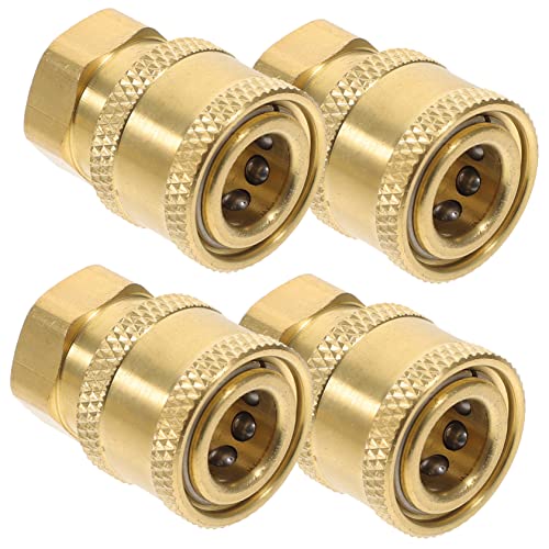 VINTORKY Hochdruck-schlauchkupplungssatz 4-teilig Schnellverbinder Für Den Garten 1/4 Zoll Messingadapter Für Sprinkler VINTORKY Hochdruck-schlauchkupplungssatz 4-teilig Schnellverbinder Für Den Garten 1/4 Zoll Messingadapter Für Sprinkler von VINTORKY