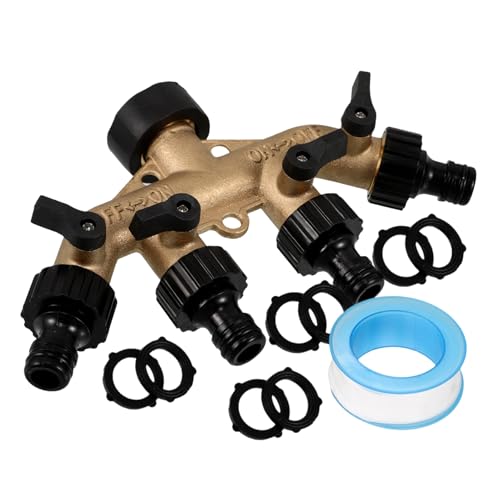 VINTORKY Garten Schlauch Verbinder 4 Wege Verteiler Aus Hochwertiger Adapter Für Gartenbewässerung Und Langlebig Ideal Für Effiziente Wasserverteilung An Mehrere VINTORKY Garten Schlauch Verbinder 4 Wege Verteiler Aus Hochwertiger Adapter Für Gartenbewässerung Und Langlebig Ideal Für Effiziente Wasserverteilung An Mehrere von VINTORKY