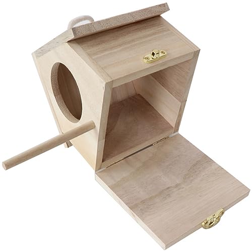 VINTORKY Nistkasten Großsittiche Großes Vogelhaus Handgefertigtes Vogelhaus Aus Massivem Hängendes Vogel Nest Für Haustier Vögel Ideal Als Schlafplatz Für Wildvögel Wetterfest Und Langlebig VINTORKY Nistkasten Großsittiche Großes Vogelhaus Handgefertigtes Vogelhaus Aus Massivem Hängendes Vogel Nest Für Haustier Vögel Ideal Als Schlafplatz Für Wildvögel Wetterfest Und Langlebig von VINTORKY