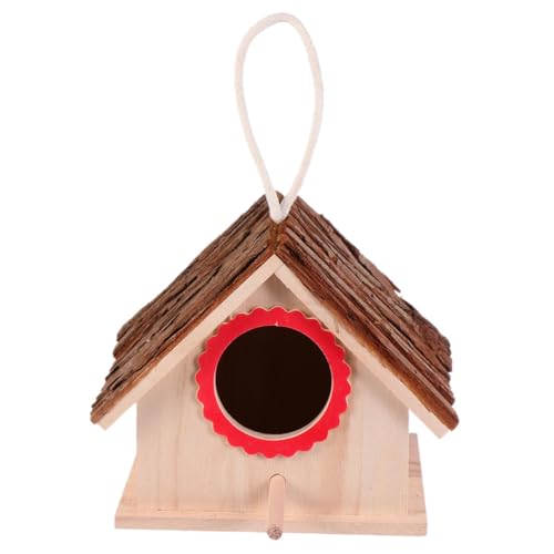 VINTORKY Kreatives Holz Vogelnest Zur Dekoration Handgefertigter Nistkasten Für Vögel Zum Aufhängen Geeignet Aus Hochwertigem Echtholz Für Garten Und Balkon VINTORKY Kreatives Holz Vogelnest Zur Dekoration Handgefertigter Nistkasten Für Vögel Zum Aufhängen Geeignet Aus Hochwertigem Echtholz Für Garten Und Balkon von VINTORKY