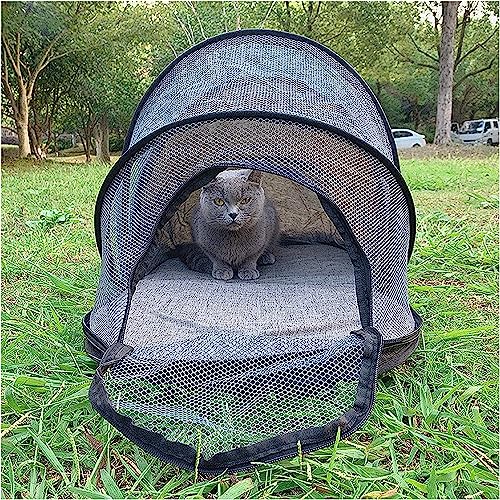 Tragbares Katzenzelt, Pop-Up-Katzenzelt for den Außenbereich, Haustiergehegezelt for draußen, Laufstall for den Innenbereich, tragbar for Katzen, kleine Hunde auf der Terrasse, im Park, beim Camping Tragbares Katzenzelt, Pop-Up-Katzenzelt for den Außenbereich, Haustiergehegezelt for draußen, Laufstall for den Innenbereich, tragbar for Katzen, kleine Hunde auf der Terrasse, im Park, beim Camping von VIOLK