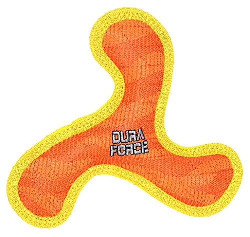 VIP55 DURAFORCE Junior Boomerang Tiger Hundespielzeug, orange/gelb von TUFFY