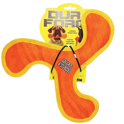 VIP55 DURAFORCE Tiger Boomerang Hundespielzeug, orange/gelb von VIP55