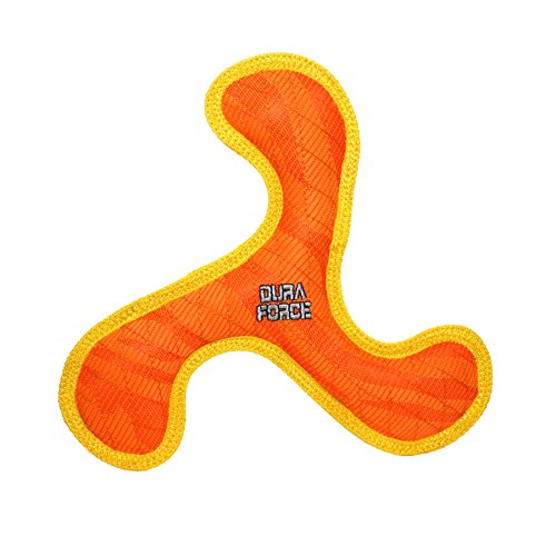 VIP55 DURAFORCE Tiger Boomerang Hundespielzeug, orange/gelb von VIP55