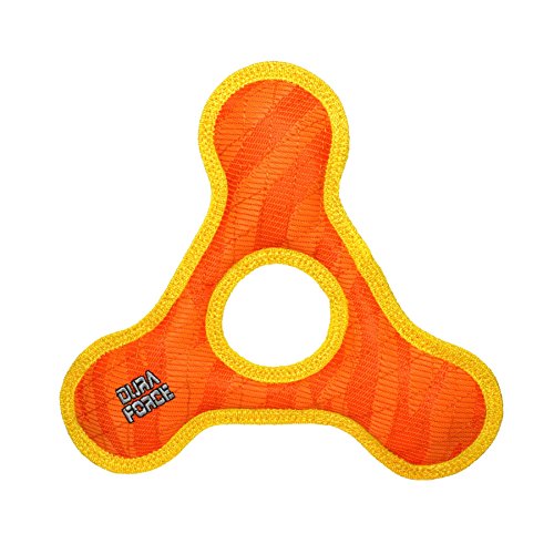 VIP55 DURAFORCE Triangle Ring Tiger Hundespielzeug, orange/gelb von VIP55