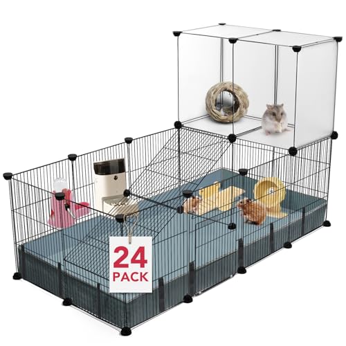 VISCOO Laufgitter für Kleintiere, Laufstall für Haustiere, C&C-Käfig für Meerschweinchen, Welpenlaufgehege, Baby-Hühnerkäfig, für drinnen und draußen, tragbarer Metalldraht, Hofzaun mit wasserdichter VISCOO Laufgitter für Kleintiere, Laufstall für Haustiere, C&C-Käfig für Meerschweinchen, Welpenlaufgehege, Baby-Hühnerkäfig, für drinnen und draußen, tragbarer Metalldraht, Hofzaun mit wasserdichter von VISCOO