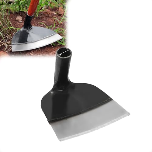 VISIOLEX Schwere Stahl Gartenarbeit Unkraut Hacke, Edelstahl Bauernhof Hacke hohlen Kopf Garten Hacke, Garten Unkraut Hacke, Garten, Bauernhof und Hinterhof Hacken Werkzeuge (18.5cm) von VISIOLEX