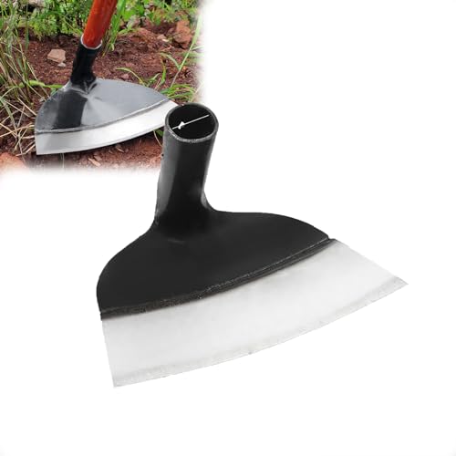 VISIOLEX Schwere Stahl Gartenarbeit Unkraut Hacke, Edelstahl Bauernhof Hacke hohlen Kopf Garten Hacke, Garten Unkraut Hacke, Garten, Bauernhof und Hinterhof Hacken Werkzeuge (21cm) von VISIOLEX