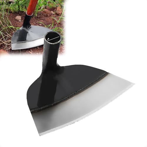 VISIOLEX Schwere Stahl Gartenarbeit Unkraut Hacke, Edelstahl Bauernhof Hacke hohlen Kopf Garten Hacke, Garten Unkraut Hacke, Garten, Bauernhof und Hinterhof Hacken Werkzeuge (25.5cm) von VISIOLEX